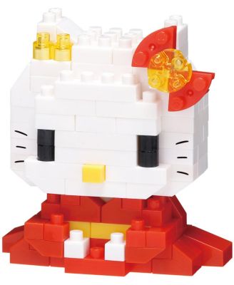 Nanoblock Sanrio Hello Kitty Kimono 140-Piece Building Set, Ages 12+