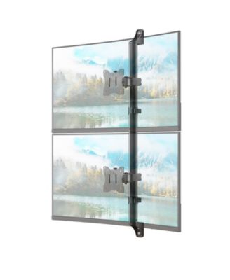 Dual Monitor Adjustable Height Wall Mount, VESA Compatible