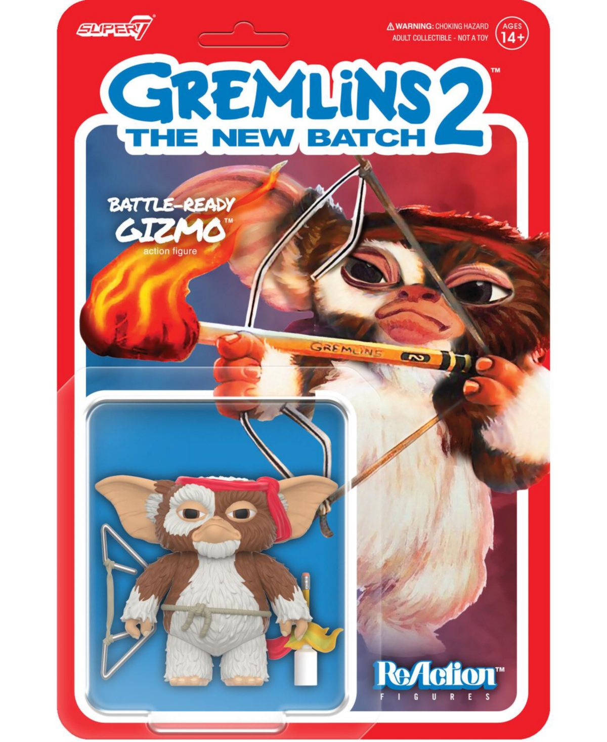 Super7 Gremlins 2 Gizmo Battle Ready 3.75" Articulated Action Figure, 14+