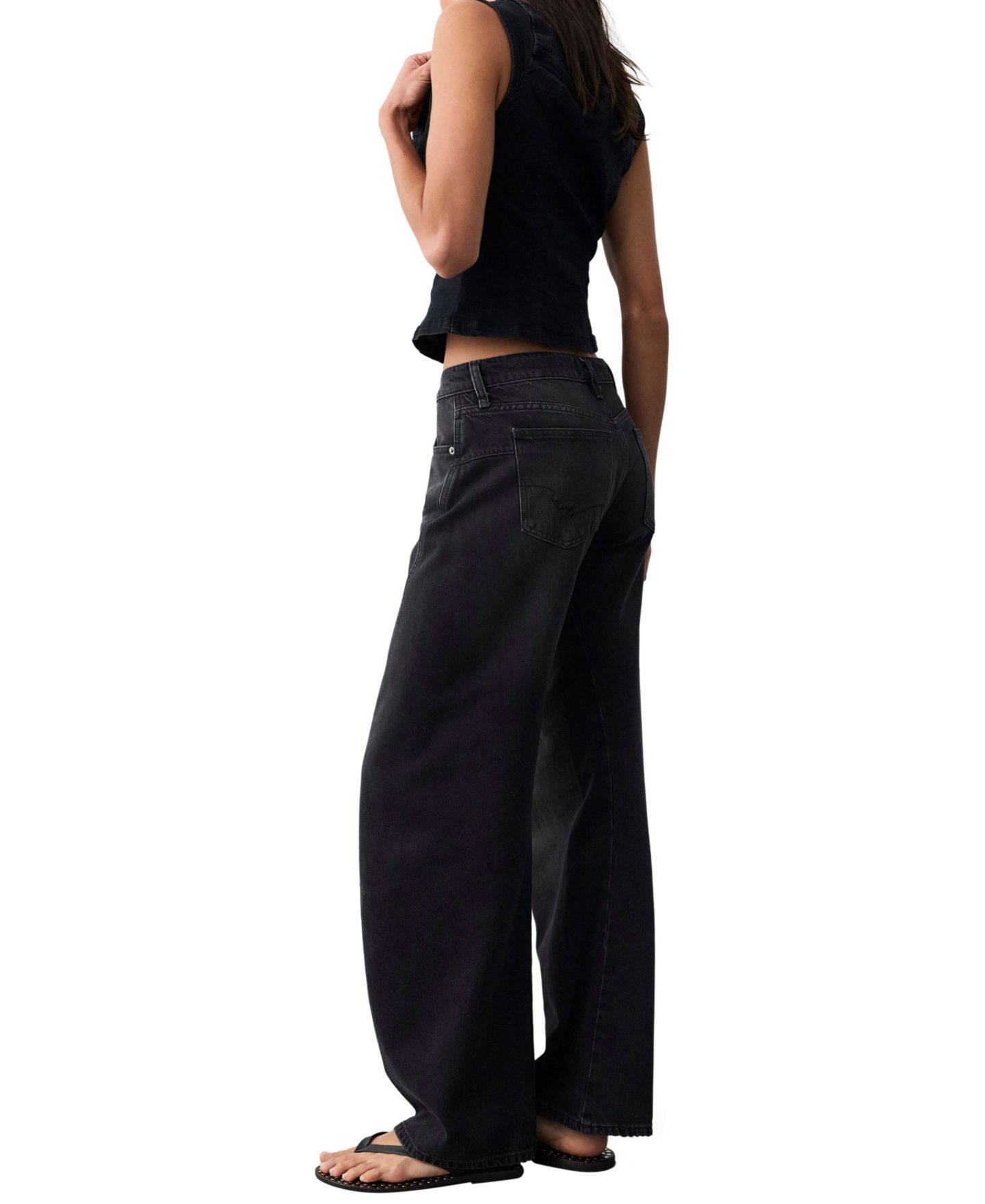Женские джинсы Free People Fable Twisted Seam, цвет: Art School — фото 6