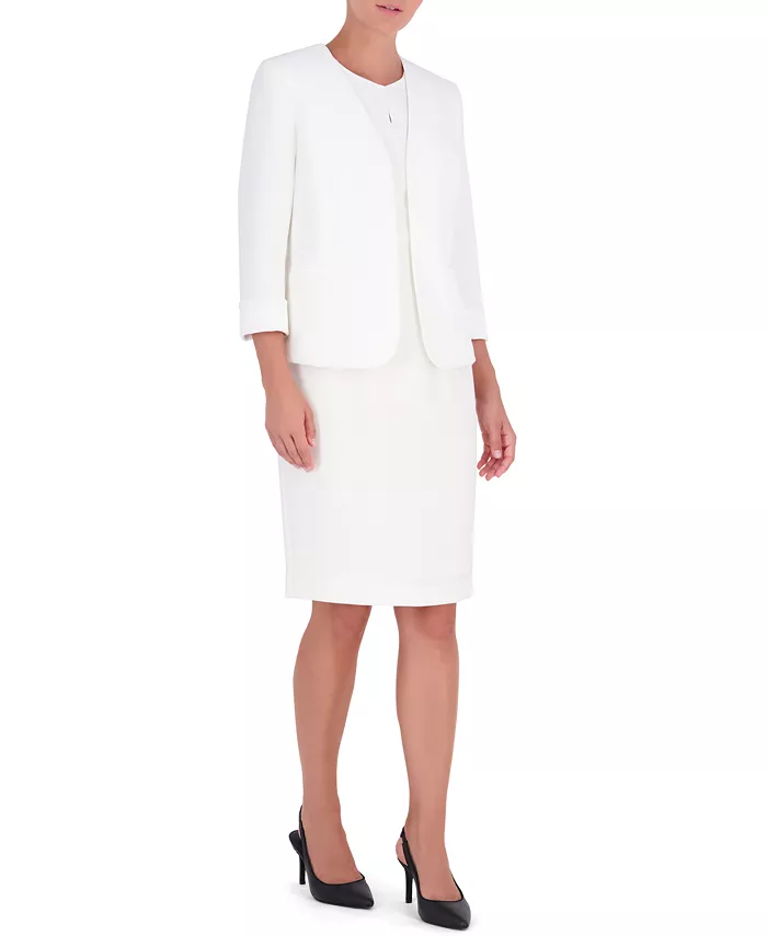 Women's Stretch Crepe Open-Front Blazer Regular & Petite - thumbnail 7