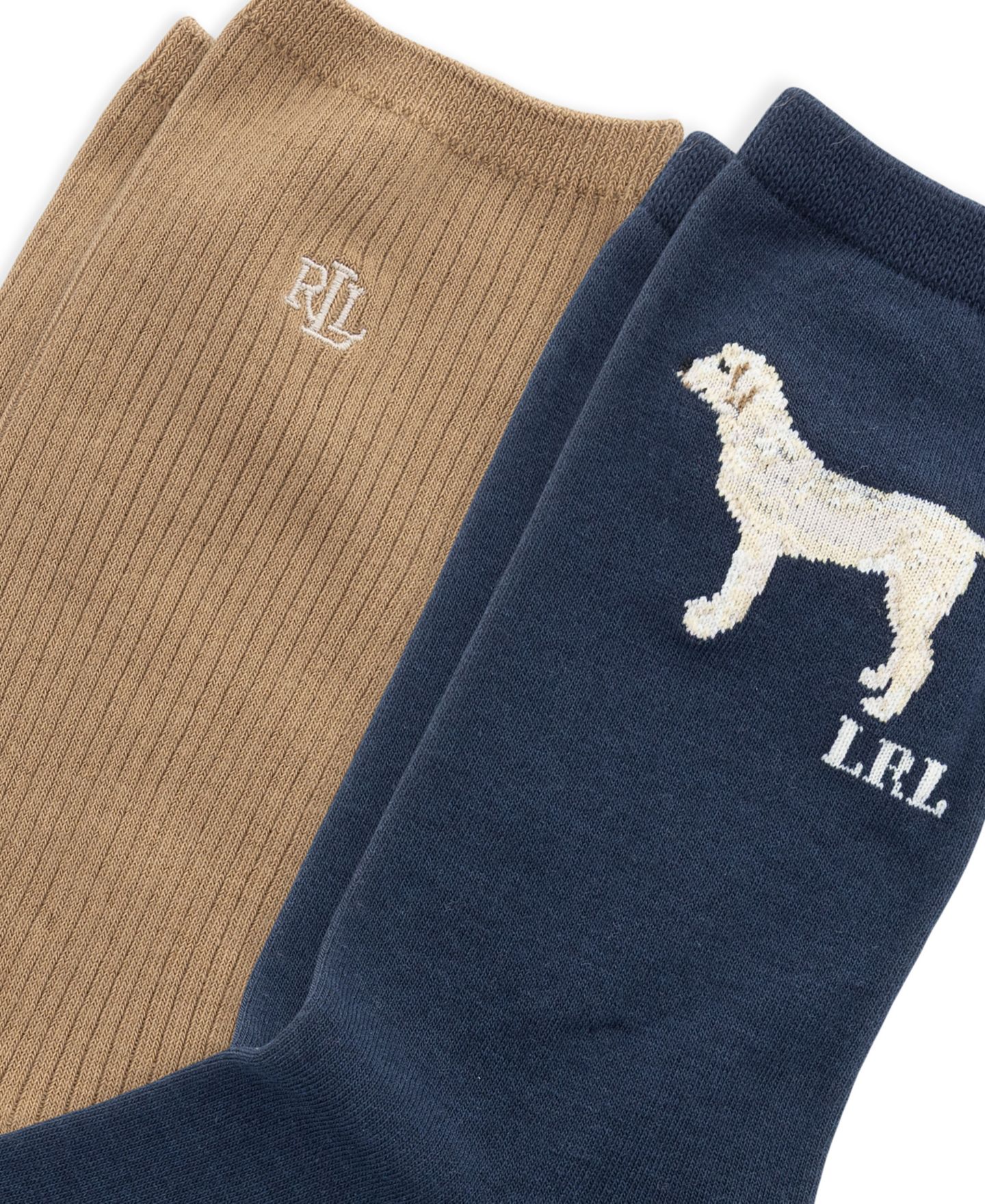 Носки Vizsla, средней высоты, в рубчик, 2 шт. — Lauren Ralph Lauren, цвет: Тёмно-синий — фото 3