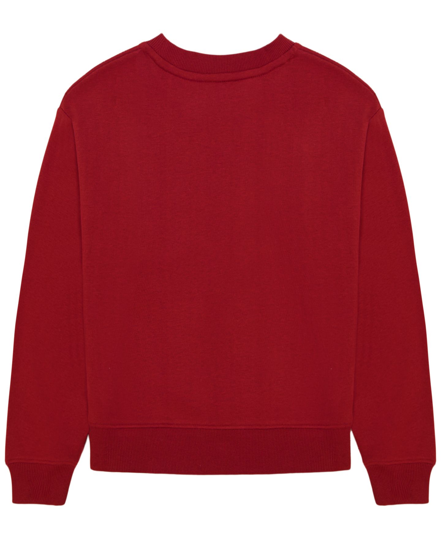 Толстовка Tommy Hilfiger Mitten Applique Embroidered Drop-Shoulder для девочек, цвет: Мерло — фото 2