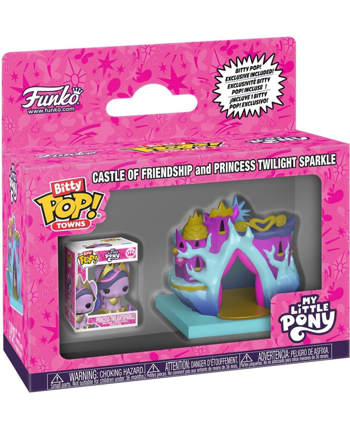 Детский игровой набор Funko Pop! Bitty Town My Little Pony Castle of Friendship 2-Piece Playset, Ages 3+, цвет: Open Miscellaneous — фото 2