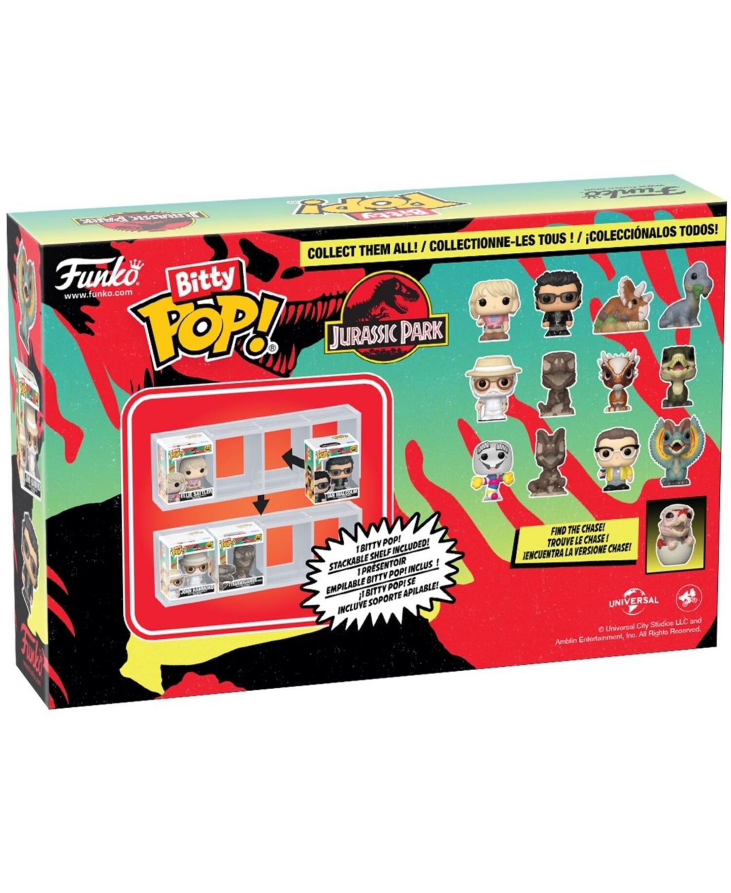 Детские фигурки Funko Bitty Pop! Jurassic Park - Triceratops 4-Pack Vinyl Figures, Ages 3+, цвет: Open Miscellaneous — фото 3