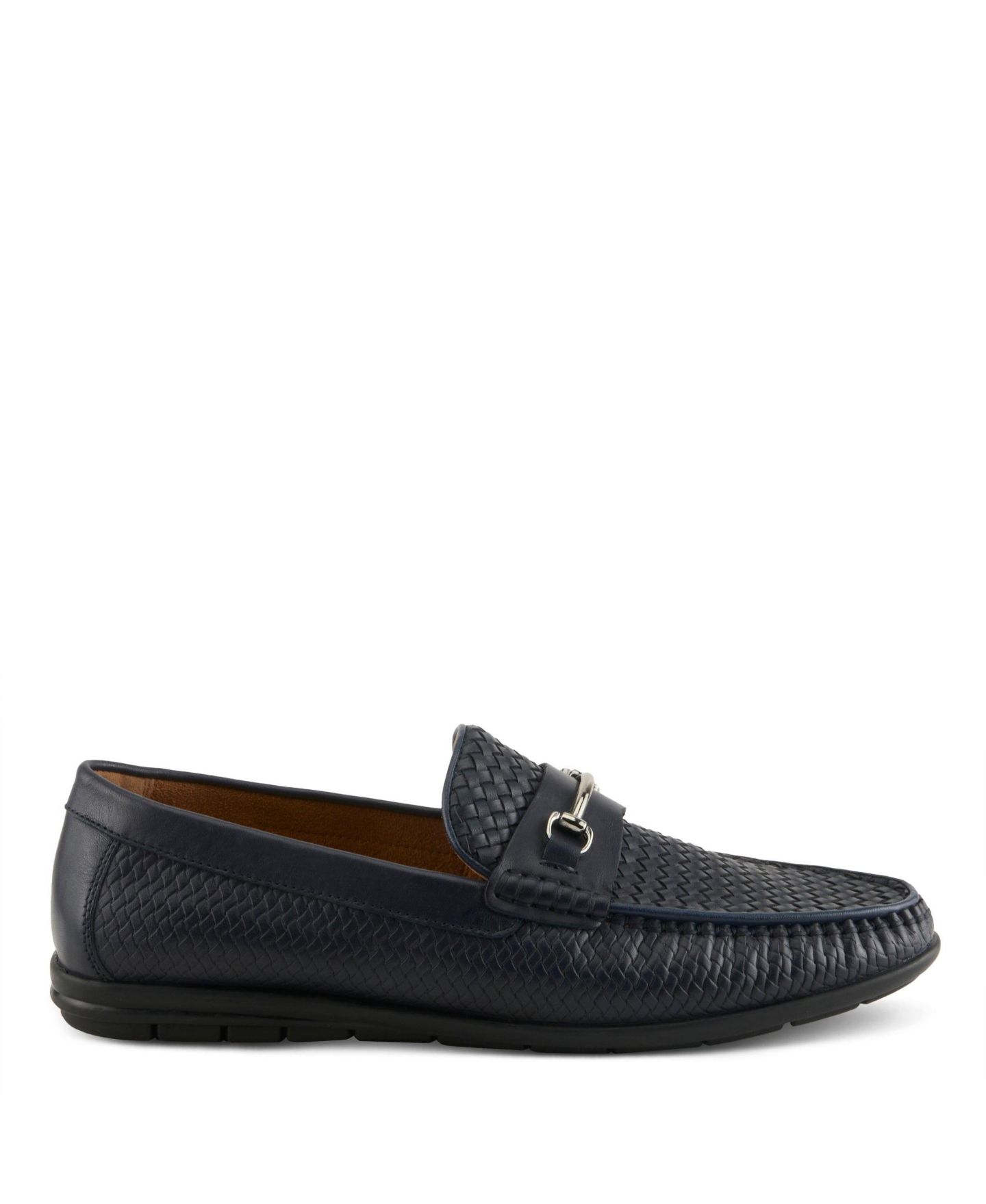 Мужские туфли Spring Step Deckard Woven Leather Round Toe, цвет: Чёрный — фото 5