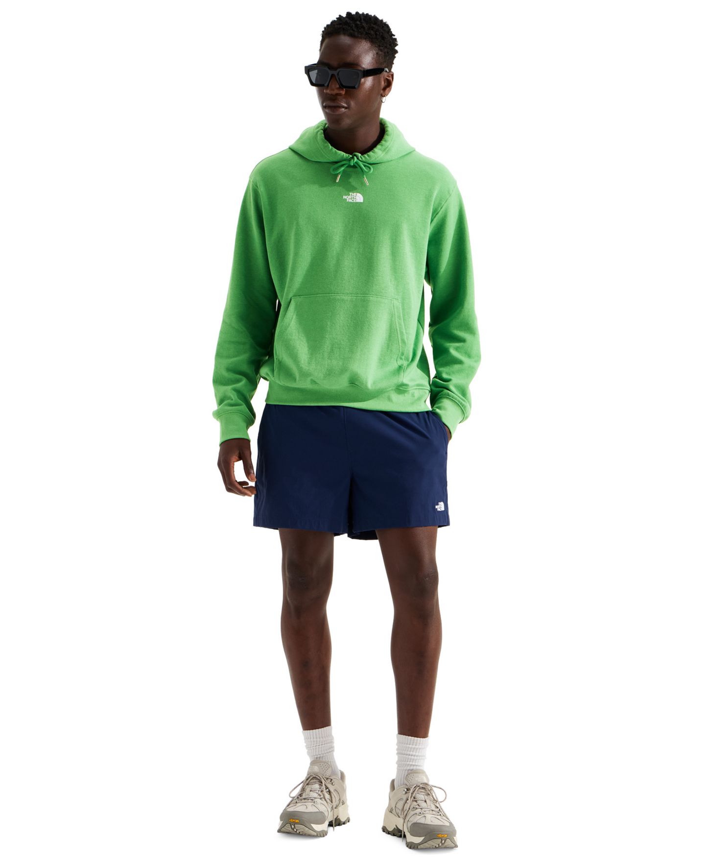 Мужское худи The North Face TNF Double Knit Regular-Fit Cotton-Blend, цвет: Dimmed Algae — фото 2