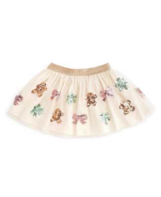 Girls' 4-16 Gingerbread Sequin Christmas Tutu Skirt