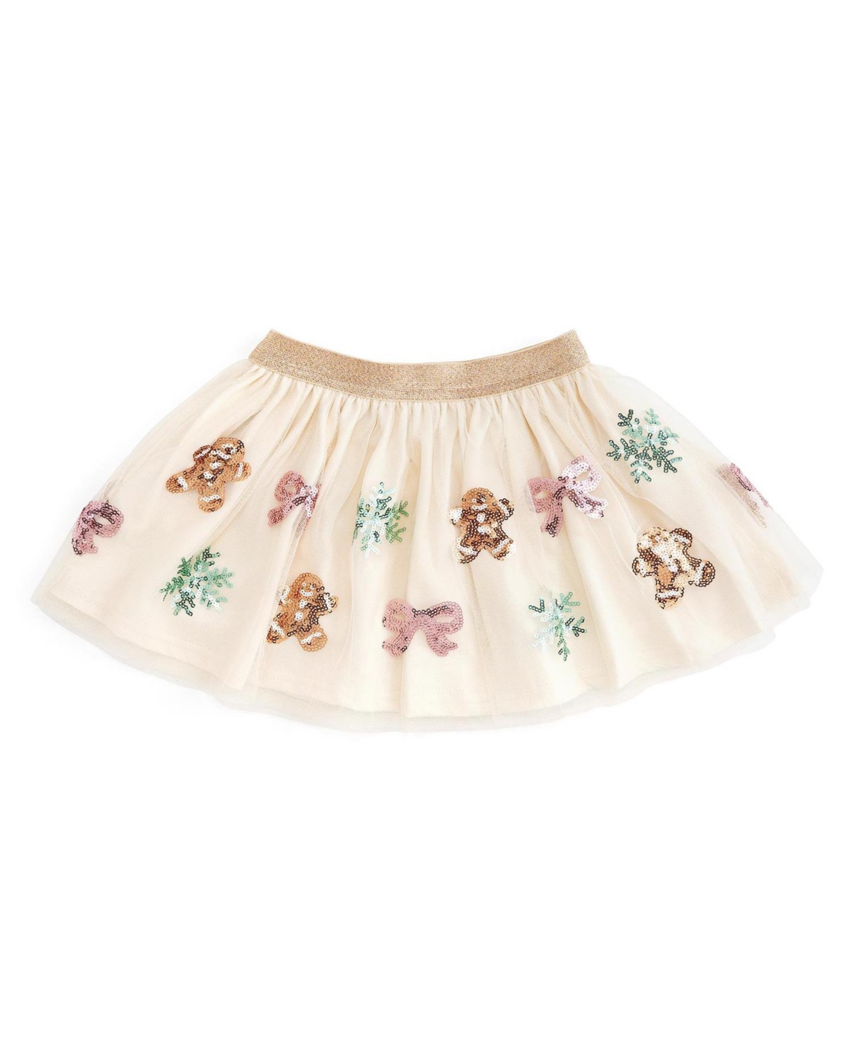 Sweet Wink Girls' 4-16 Gingerbread Sequin Christmas Tutu Skirt