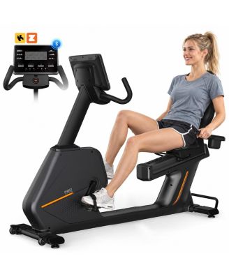 RE3 Recumbent Exercise Bike 24 Level Electromagnetic Resistance Bluetooth and Kinomap APP Compatible