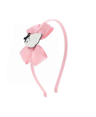 Girls Sweet Ghost Grosgrain Bow Satin Lined Headband