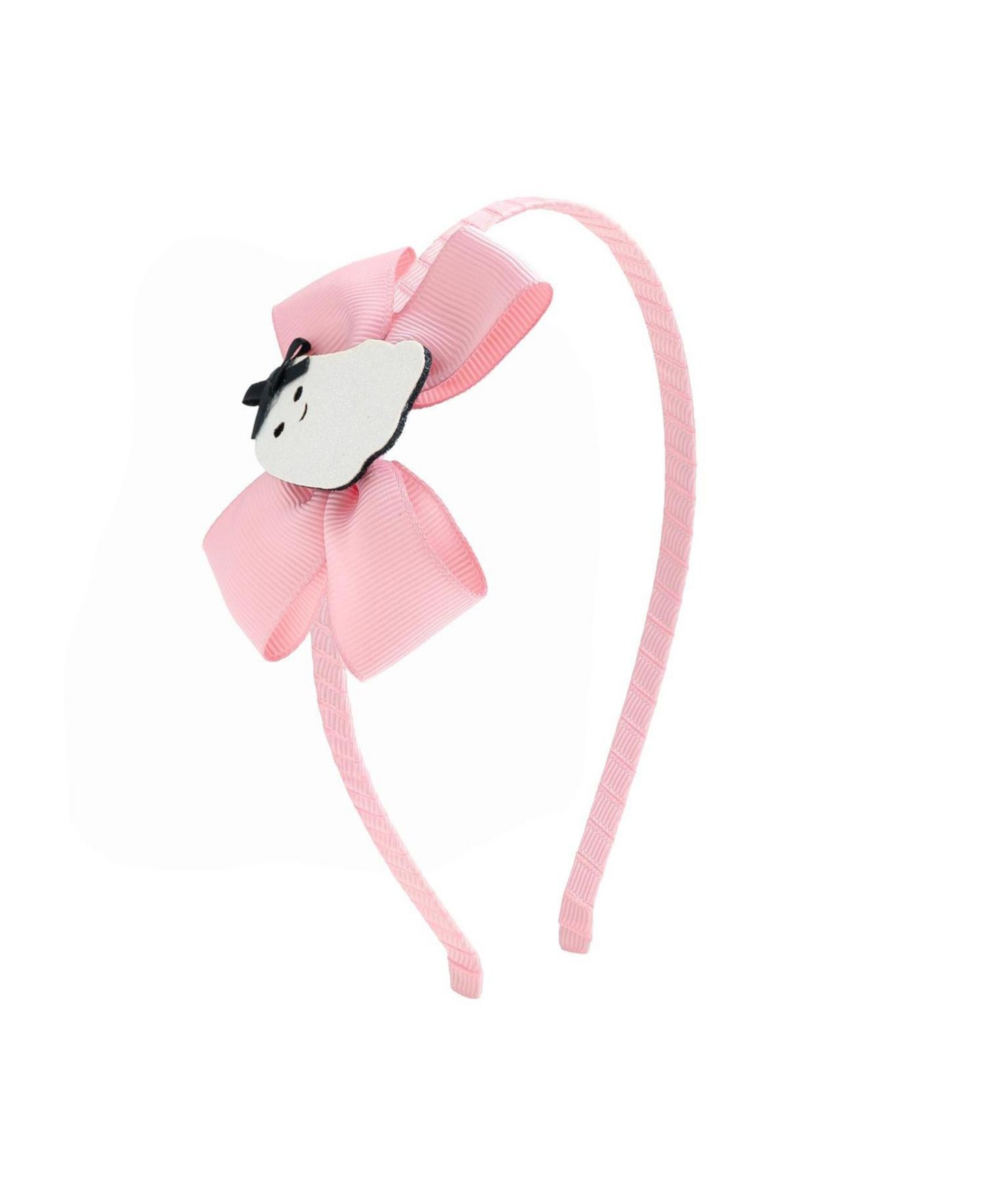 Аксессуары для волос Sweet Wink Sweet Ghost Grosgrain Bow Satin Lined Headband для девочек, цвет: Розовый — фото 1