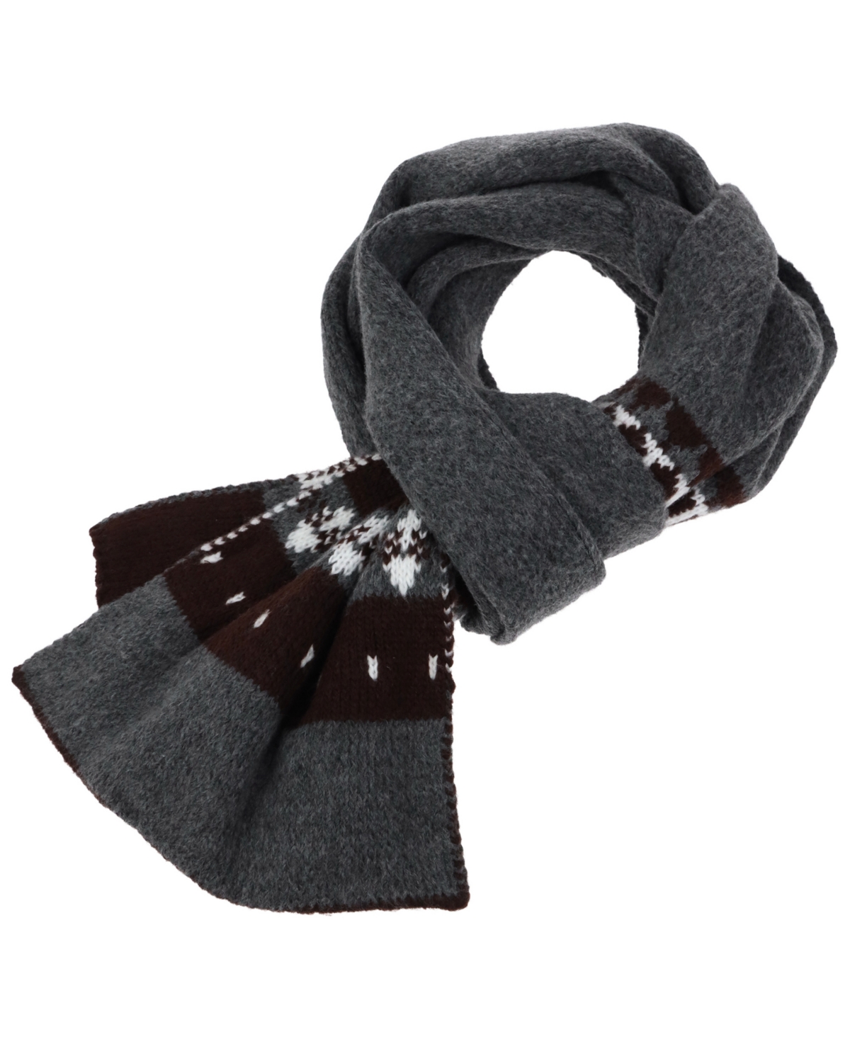 Rebecca Minkoff Winter Knit Ikat Inspired Geometric Wrap Scarf