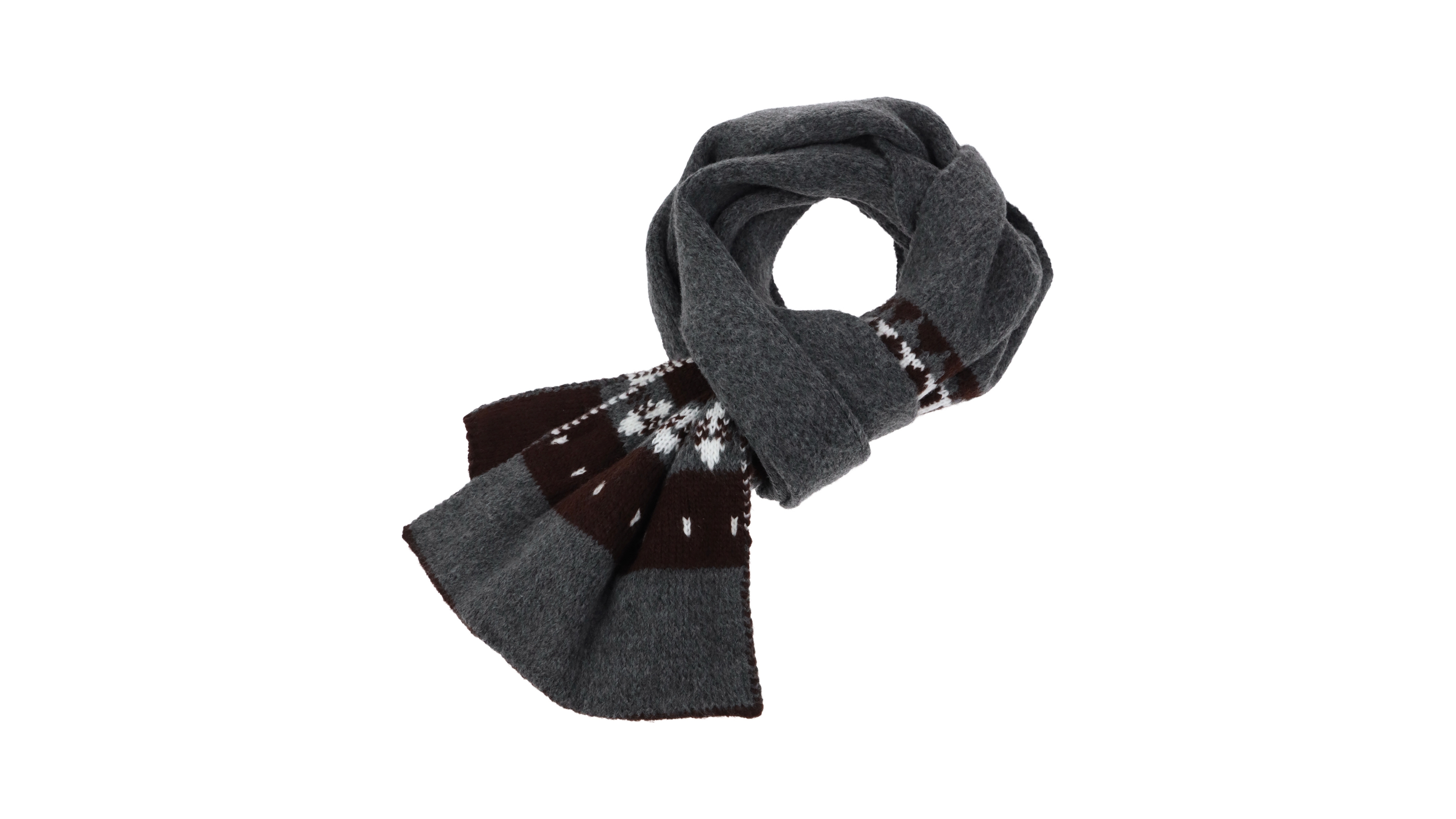 Rebecca Minkoff Winter Knit Ikat Inspired Geometric Wrap Scarf