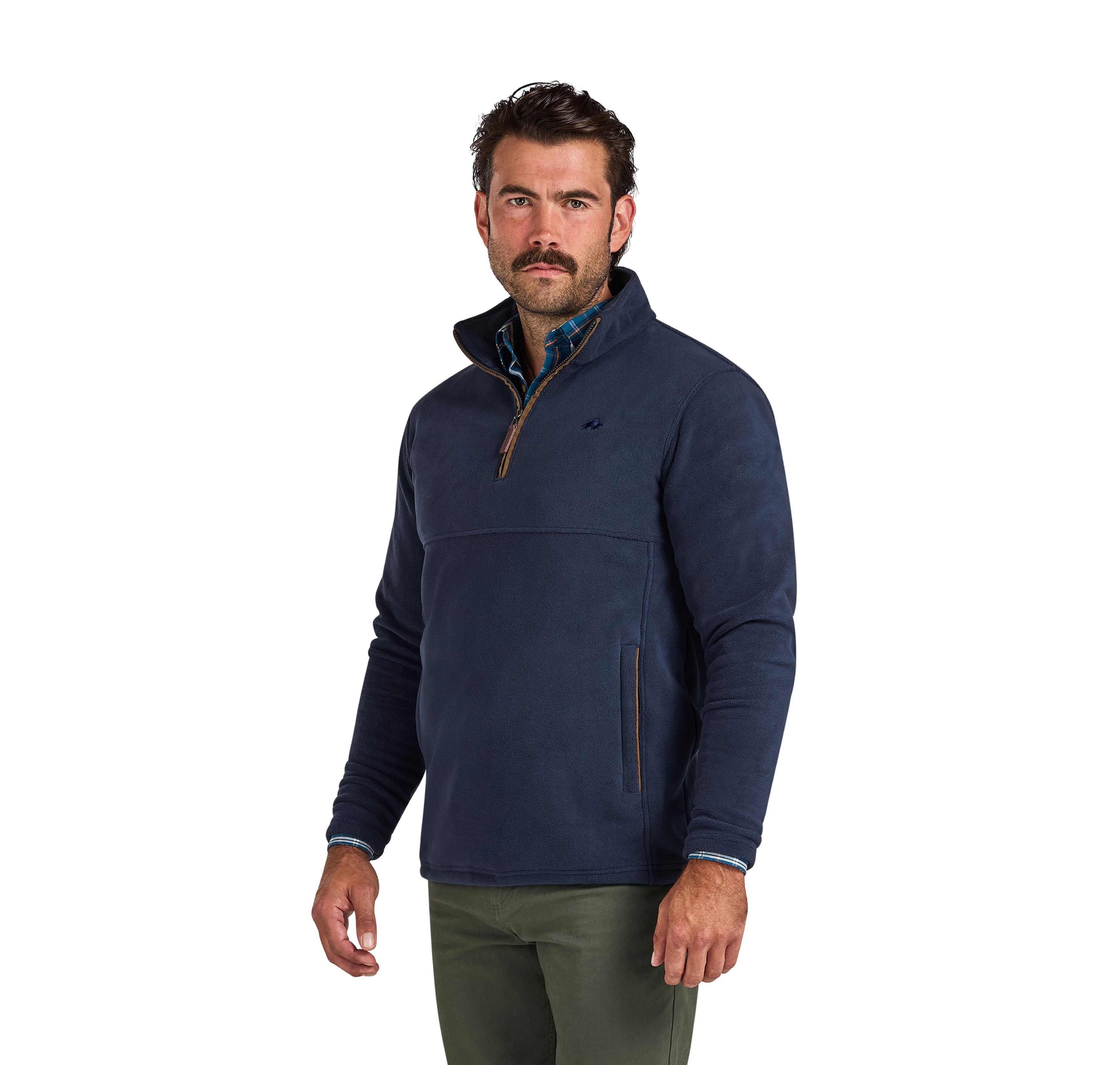 Raging Bull Men's Quarter Zip Fleece Sweatshirt