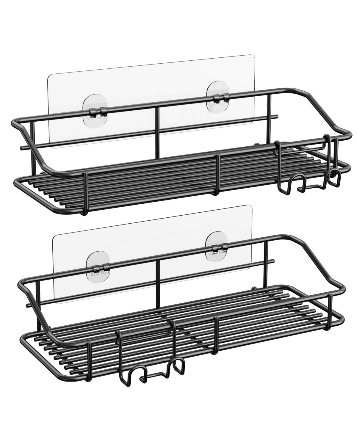 Cyqbd 2 Pack Shower Adhesive Shelf Shampoo Holder Bathroom Hardware