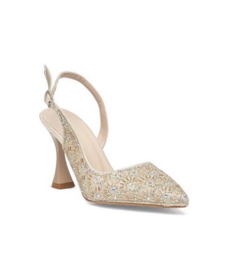 Forever and Always Shoes Women's Avery Embellished Pointed Toe Pump