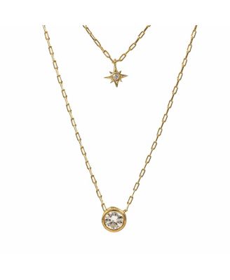 Kori Crystal Star Layered Chain Necklace