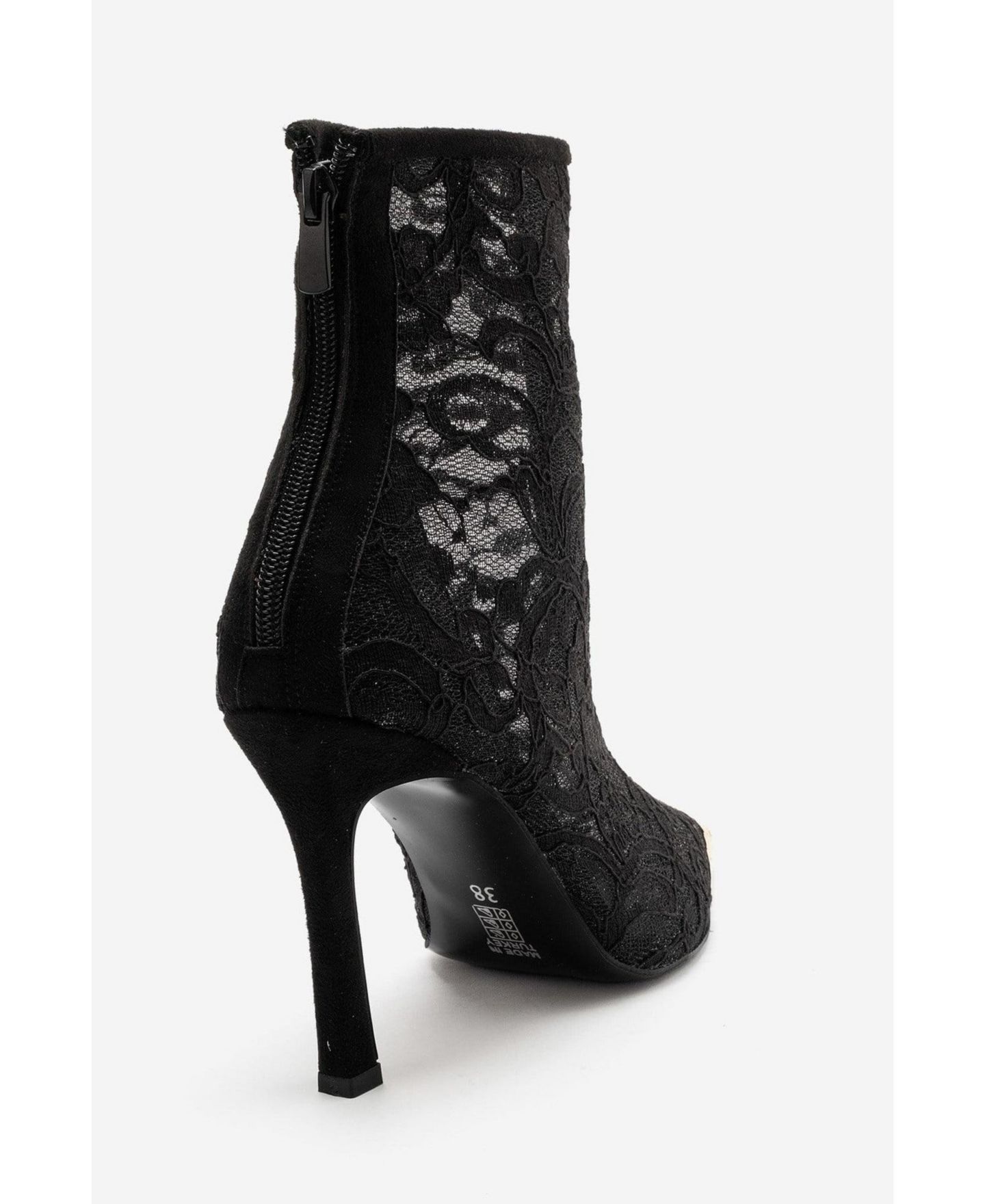 Женские ботинки Prologue Shoes Cliff Stiletto Pointed-Toe Lace, цвет: Чёрный — фото 7
