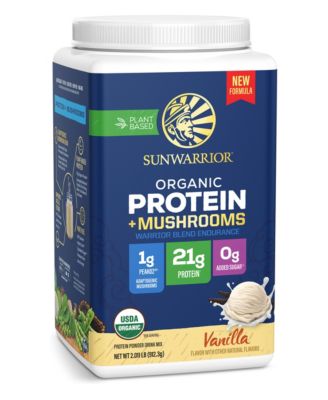 Warrior Blend Protein Powder with Mushroom Blend, Vanilla, 25 Servings
