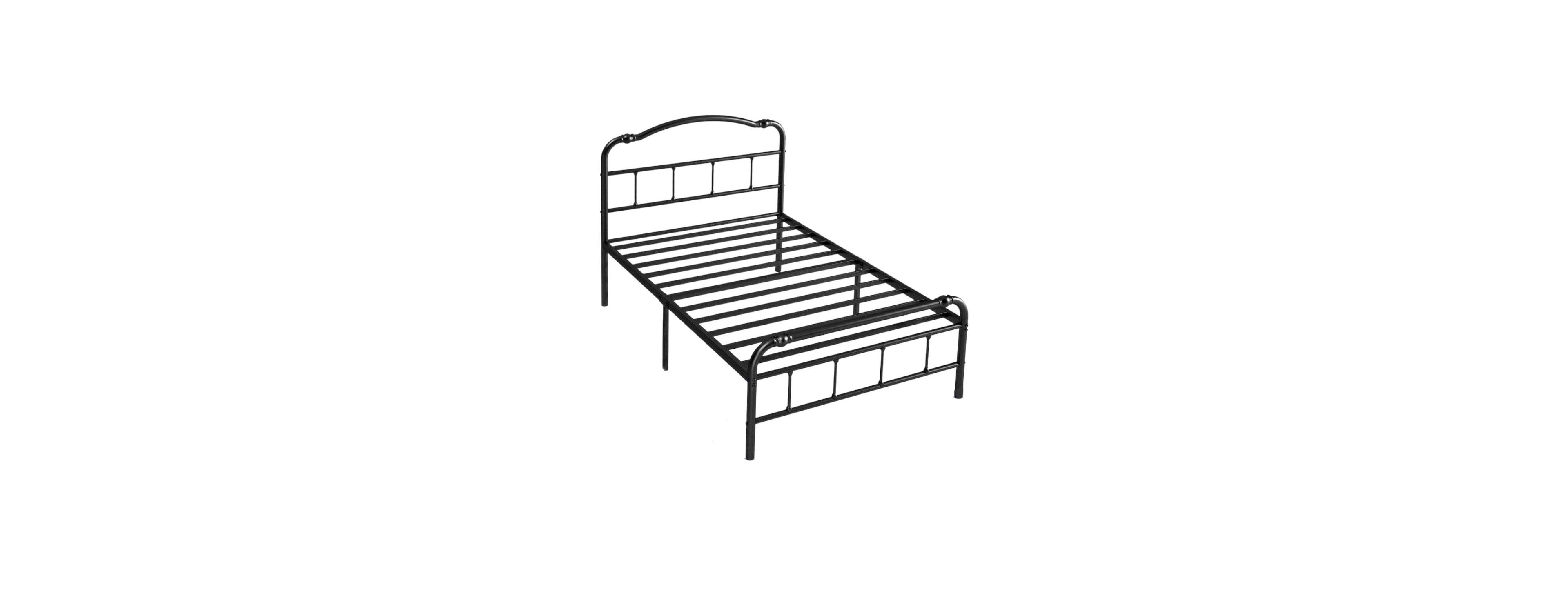 Slickblue Steel Platform Bed Frame with Heavy Duty Slat Support for Bedroom