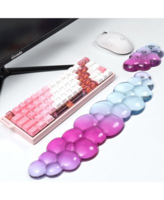 Silicone Gel Keyboard and Mouse Wrist Rest Set for Most Compact Keyboards