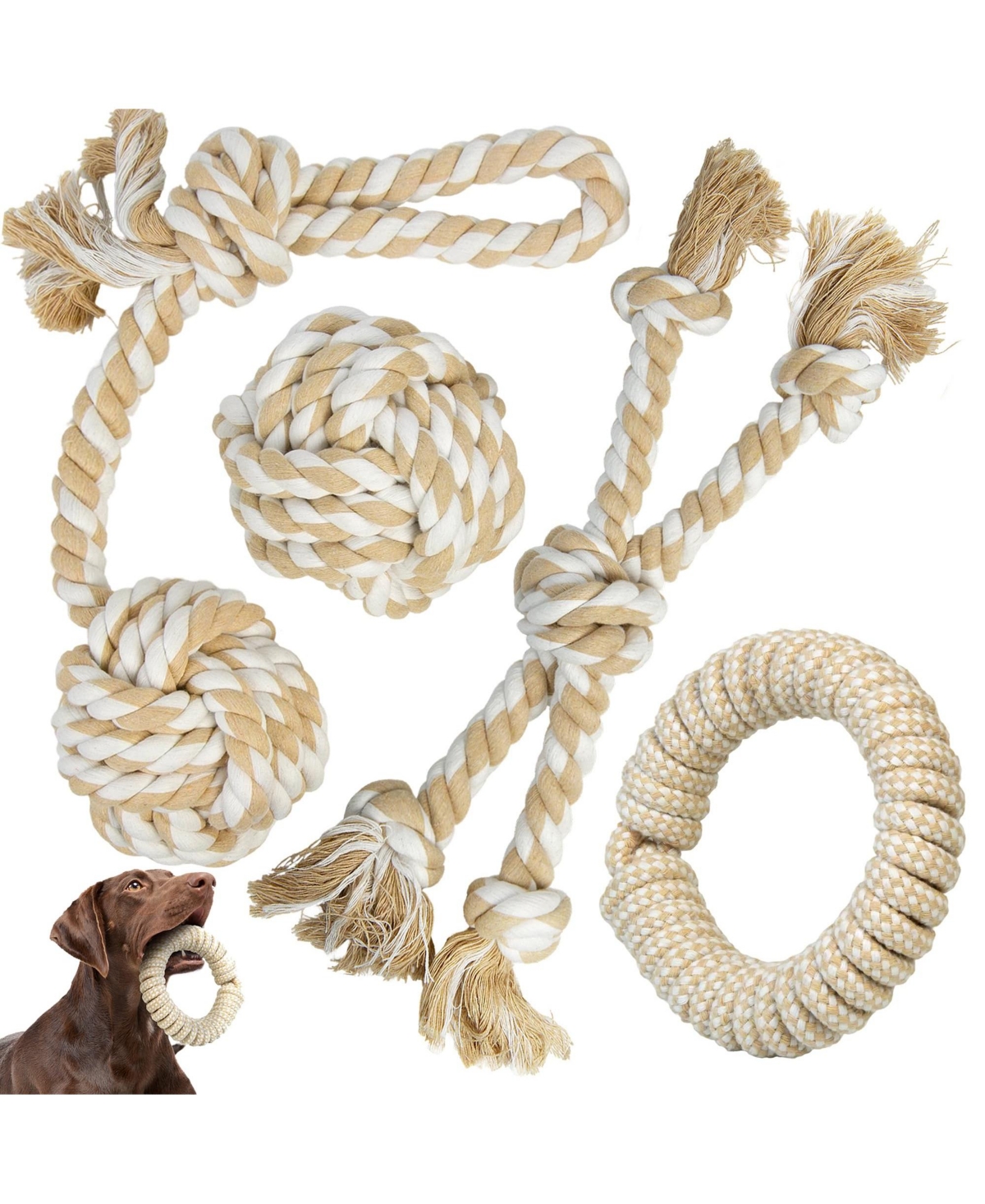 Magicorange Dog Rope Toys For Small Medium Puppy Breeds