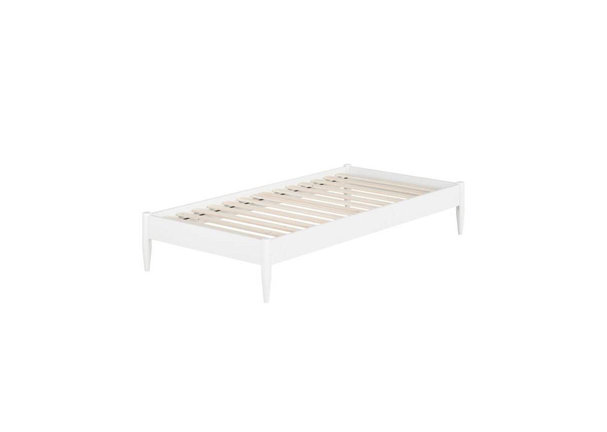 Slickblue Solid Wood Style Platform Bed Frame with Sturdy Base for Bedroom