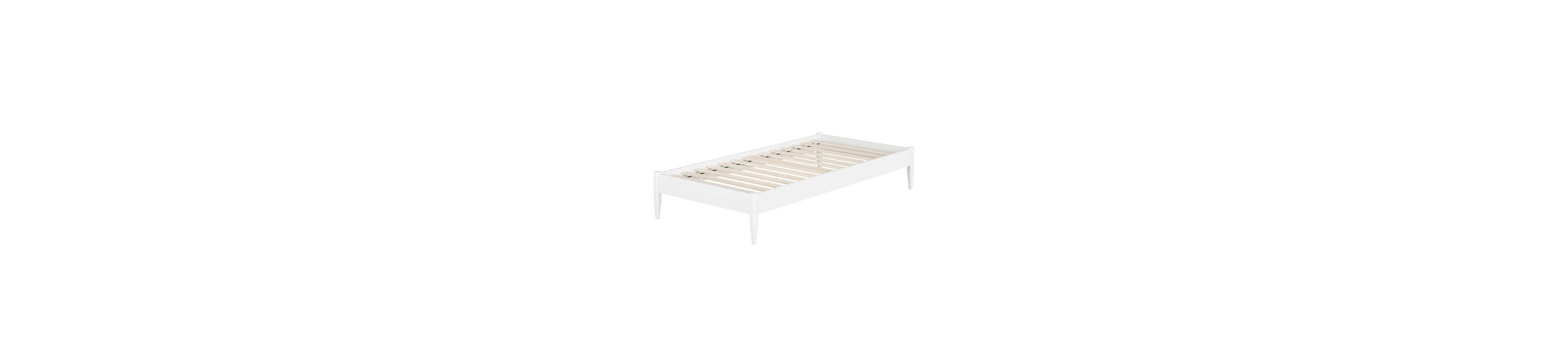 Slickblue Solid Wood Style Platform Bed Frame with Sturdy Base for Bedroom