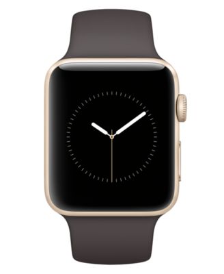 Apple Watch Series 2 42mm Gold-Tone Aluminum Case with Cocoa  display picture 2