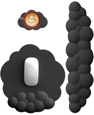 Cloud Ergonomic Non-Slip Keyboard and Mouse Wrist Rest Set for Standard Keyboards and Mice