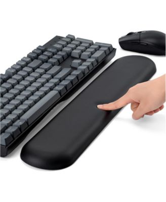 Ergonomic Memory Foam Non-Slip Wooden Wrist Rest for Mechanical Keyboards