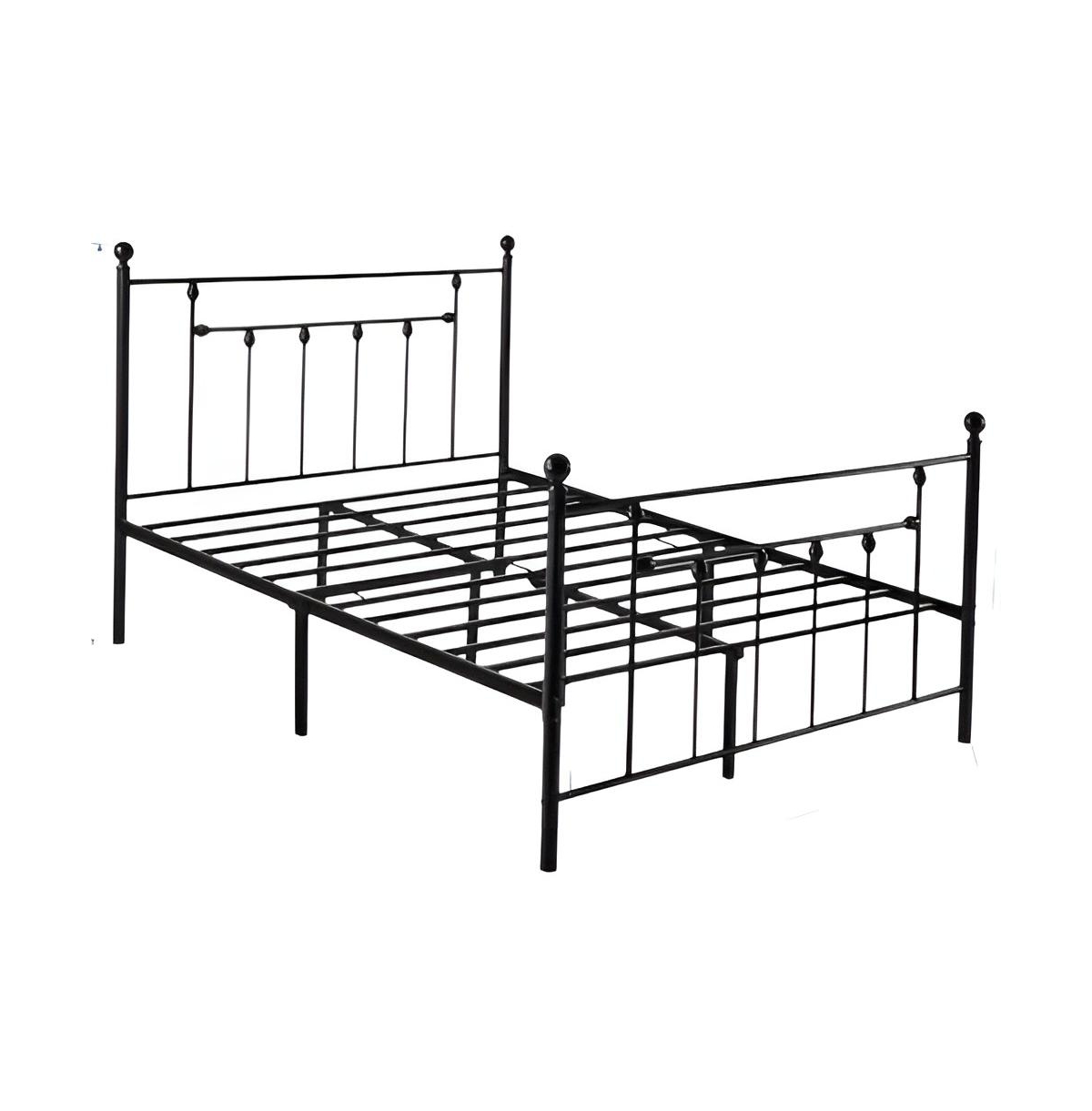 Slickblue Metal Platform Bed Frame with Headboard and Footboard for Home