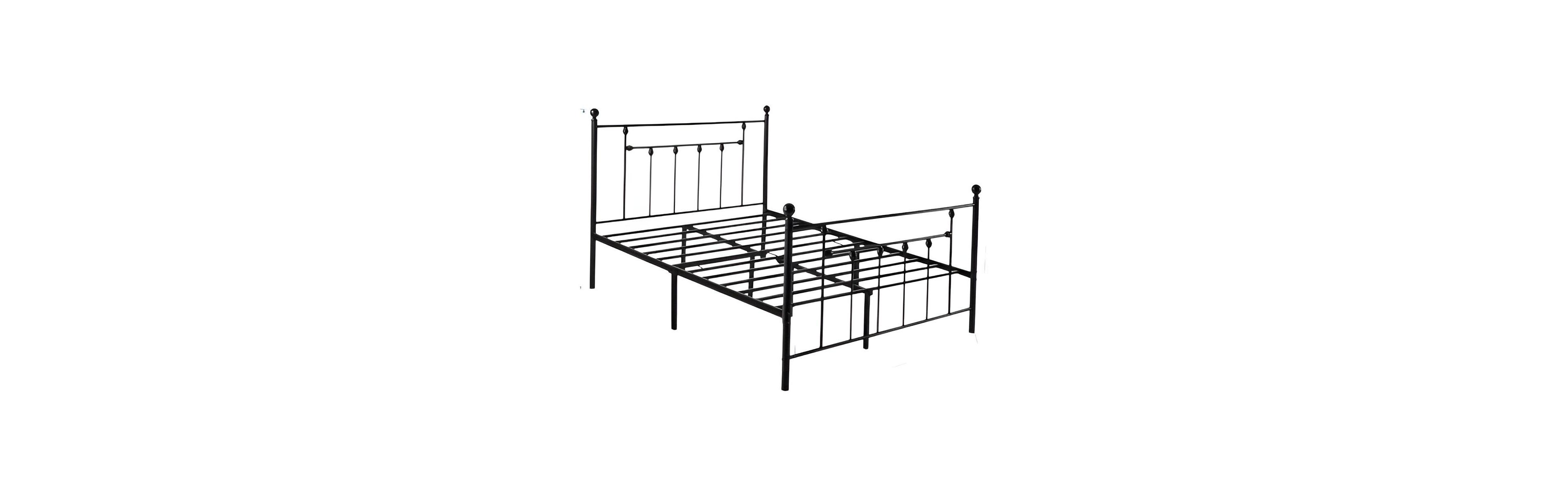 Slickblue Metal Platform Bed Frame with Headboard and Footboard for Home