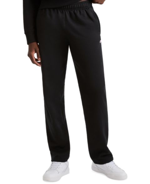 Мужские брюки Champion Powerblend Open-Bottom Fleece Sweatpants, цвет: Чёрный