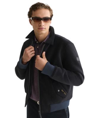 Men's Velvet Zip-Front Blouson