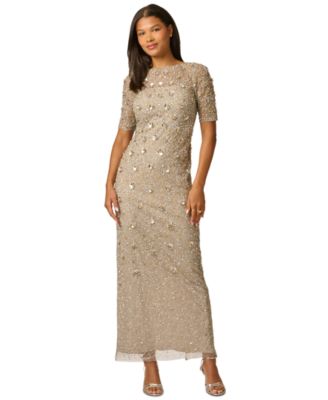 Women's Embellished Floral Sheath Dress