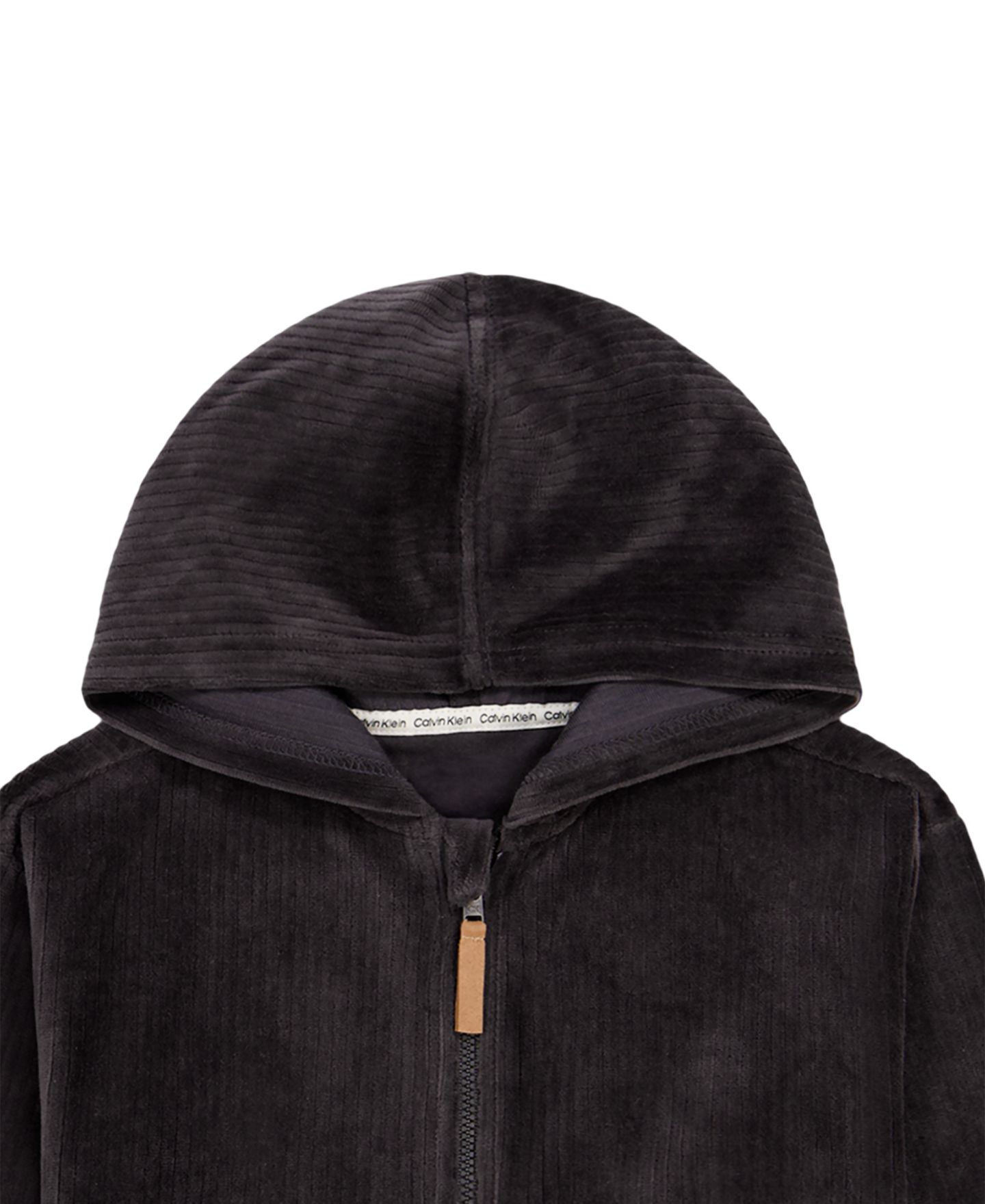 Calvin Klein Boys' 4-7 Long-Sleeve Hooded Zip-Up T-Shirt, Hoodie Jacket and Cargo Joggers, 3-Piece Set — фото 7