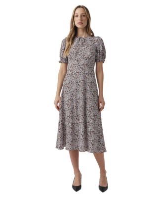 Women's Clarissa Floral Empire Waist A-Line Midi Dress
