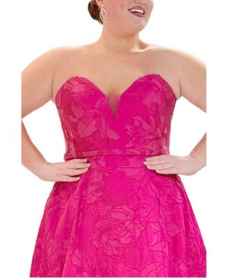 plus size pink formal dress & Black Tie Dresses plus size fuchsia dress