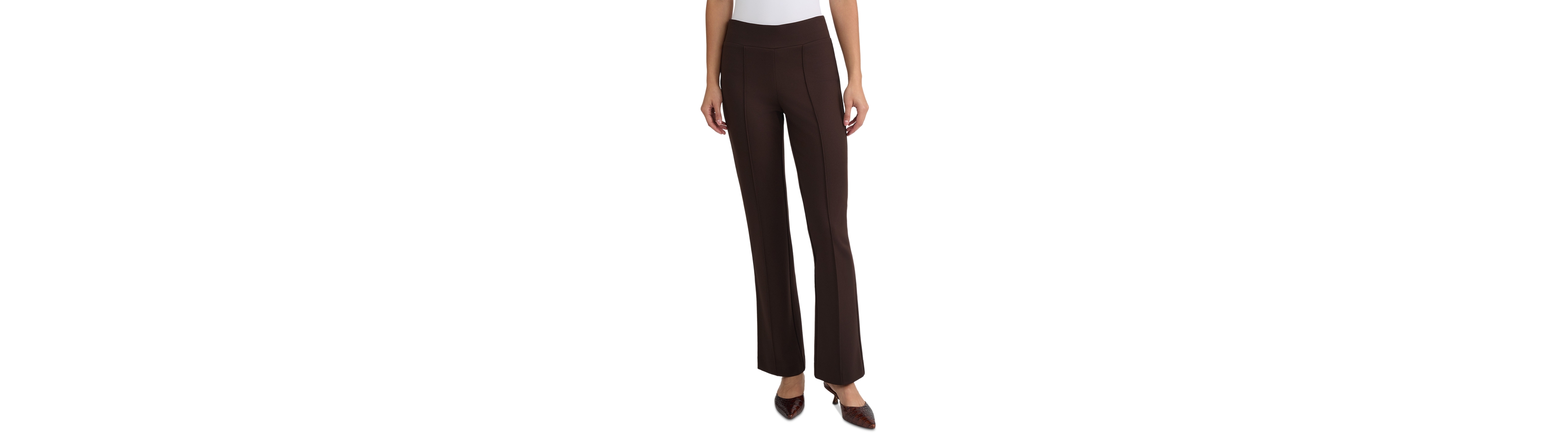 Jones New York Petite Pintuck Straight-Leg Trousers