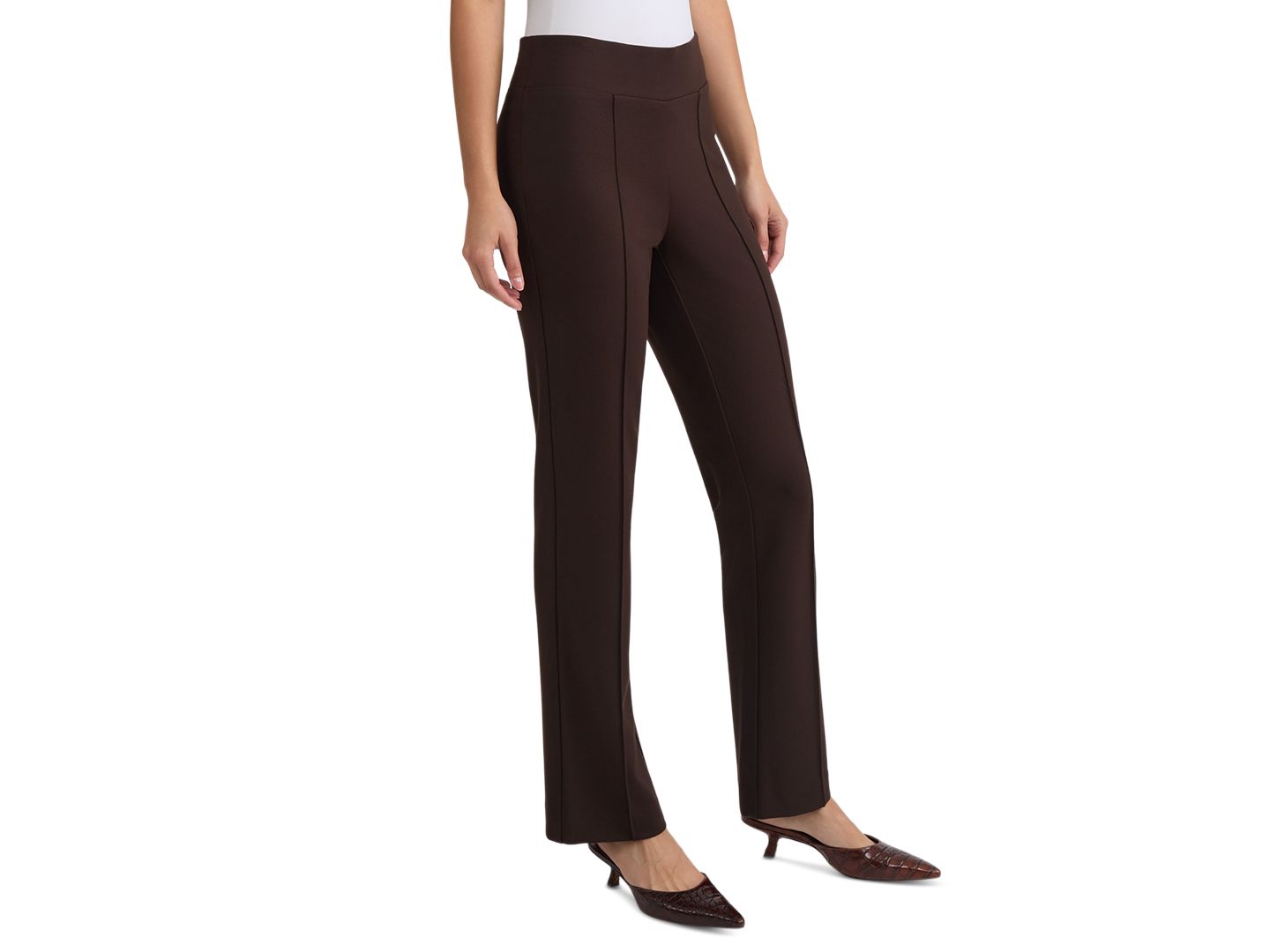 Женские брюки Jones New York Serenity Pintuck Trousers, цвет: Кофейный — фото 2