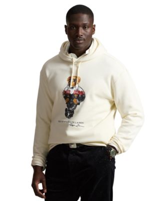 Men's Big & Tall Polo Bear Long-Sleeve Graphic Hoodie