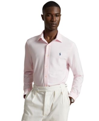Men's Long-Sleeve Stretch Knit Oxford Shirt