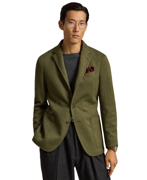 Мужской пиджак Polo Ralph Lauren Double-Knit Sport Coat, цвет: Зелёный меланжевый