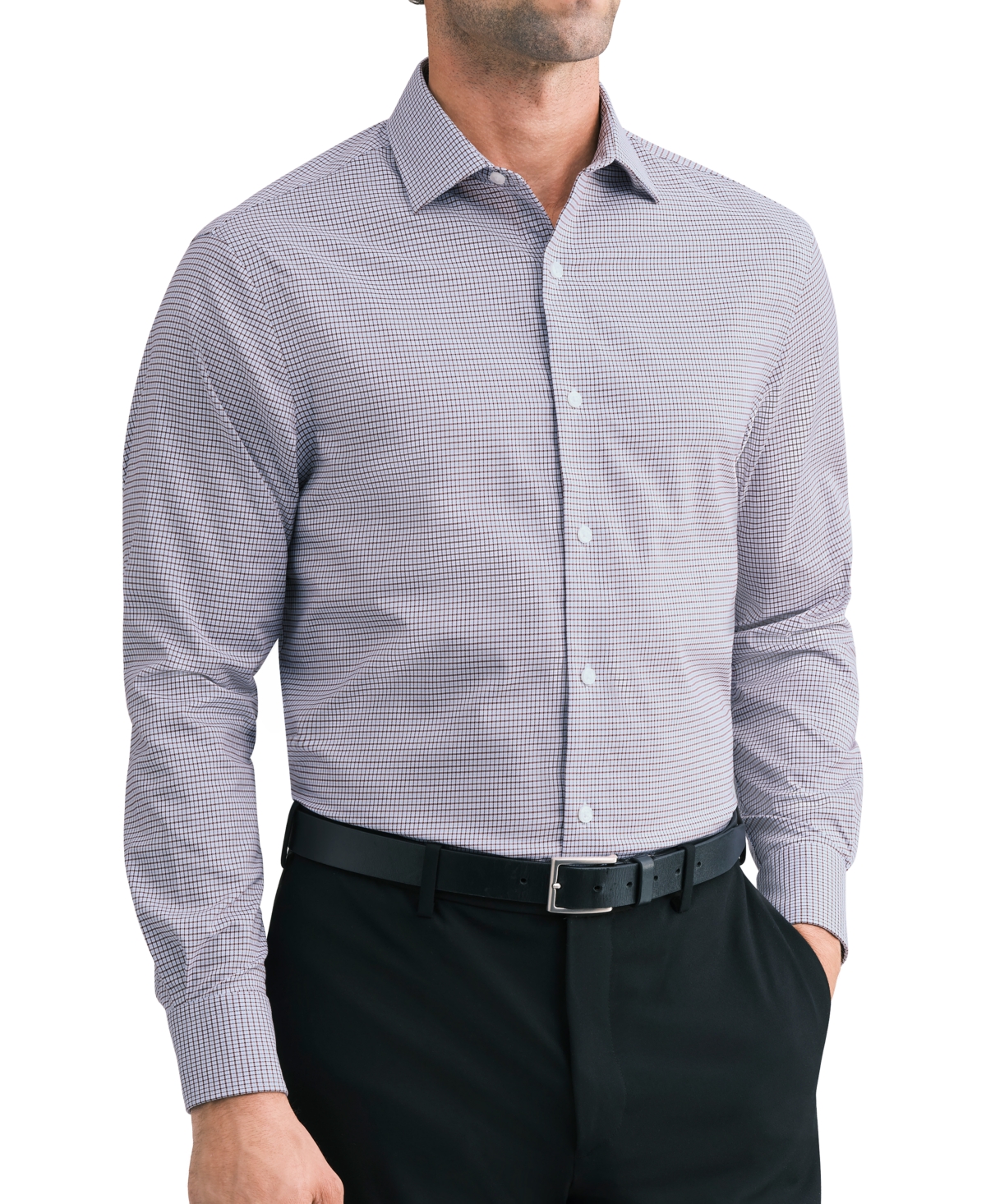 Tommy Hilfiger Men's Regular-Fit Cotton Twill Spread Collar Dress Shirt
