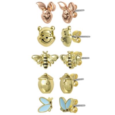 Winnie the Pooh Stud Earrings, 5-Piece Set