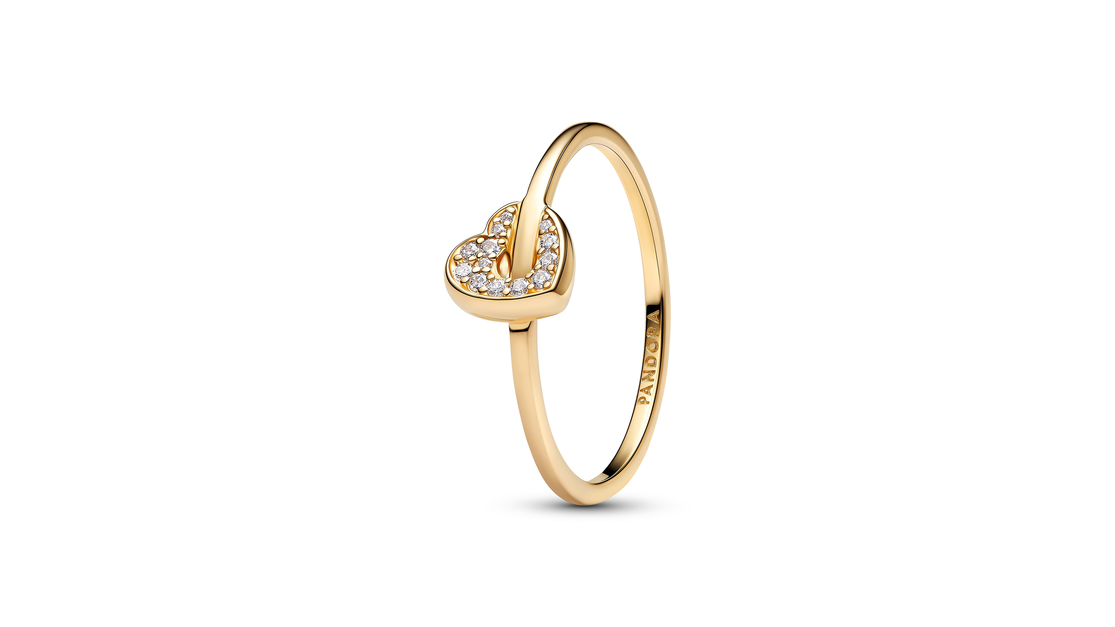Pandora Lab-Grown Diamond Heart Talisman Ring (0.04 ct. t.w.) 14k Gold
