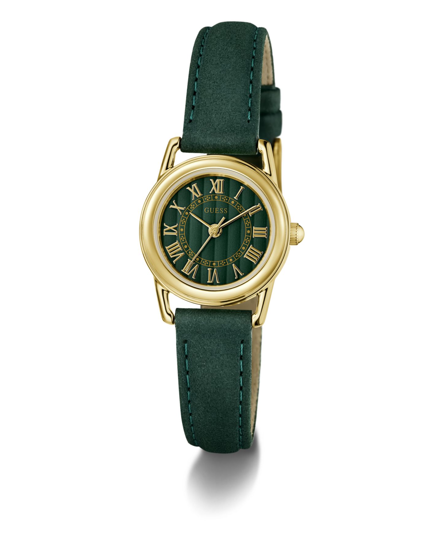 Женские часы GUESS Quartz Green Leather 24mm — фото 5