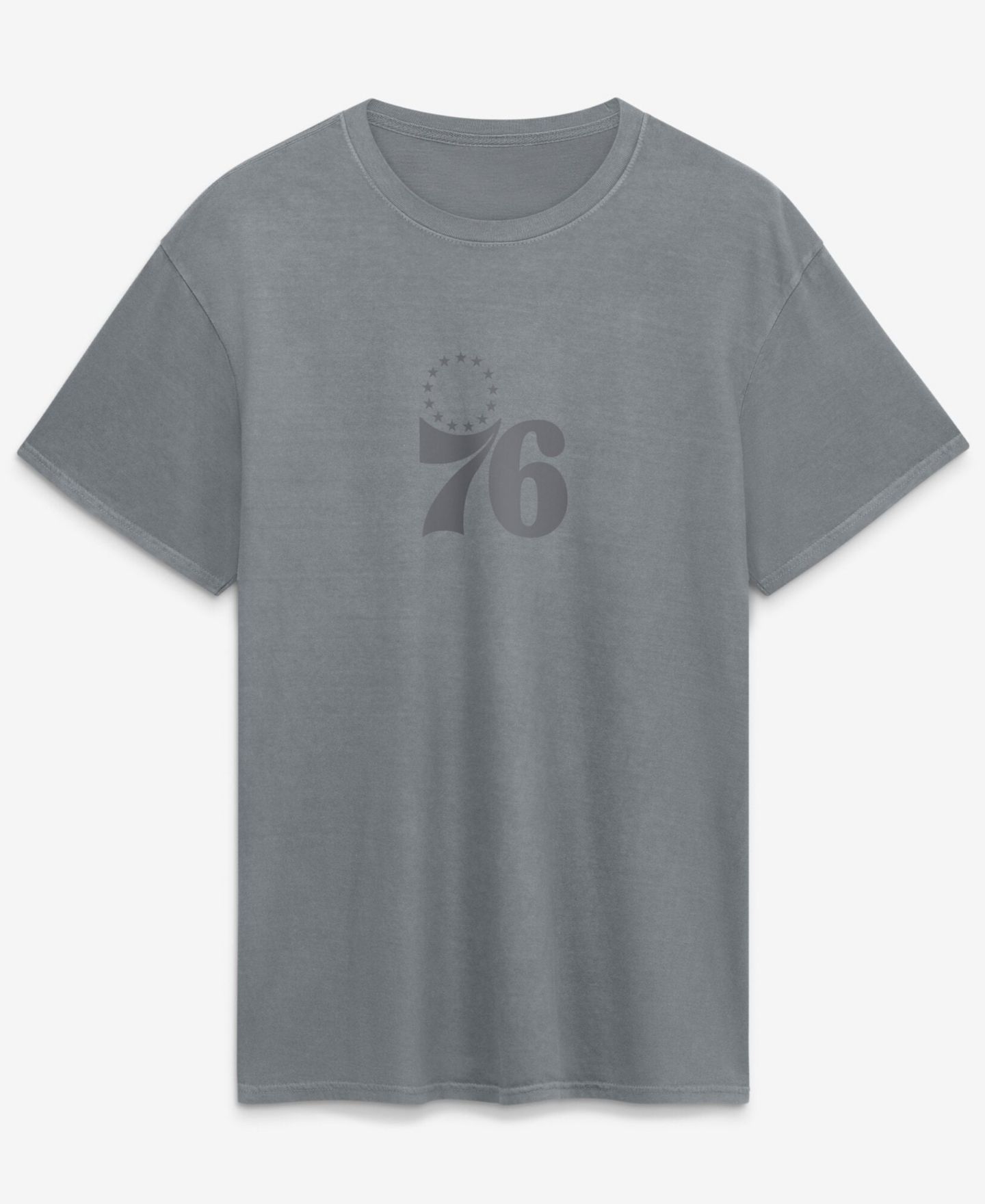 Мужская футболка Fanatics Gray Philadelphia 76ers Beach Wash — фото 1